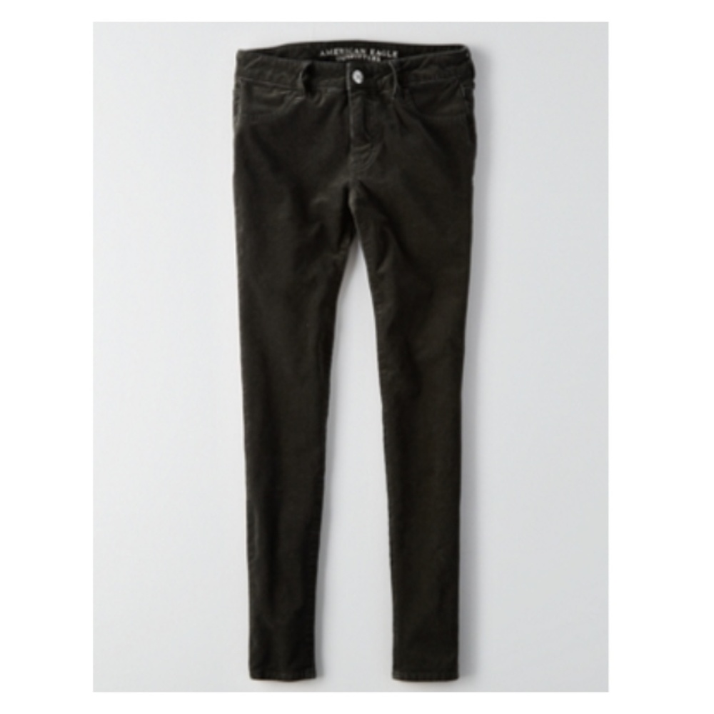 AEO Cord X4 Jegging, Jade, 4 Regular - NWT